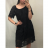 Šaty krajkové carmen krátký rukáv dámské (M/XL ONE SIZE) ITALSKÁ MÓDA IMD22162