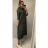 Šaty dlouhé mikinové dlouhý rukáv s kapucí dámské (M/L ONE SIZE) ITALSKÁ MÓDA IMD22177