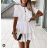 Šaty letní krátký rukáv dámské (S/M ONE SIZE) ITALSKÁ MÓDA IMWD213225 S/M bílá