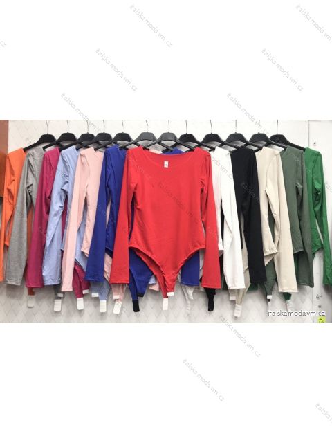 Body dlouhý rukáv dámské (S/M ONE SIZE) ITALSKÁ MÓDA IMWD22576