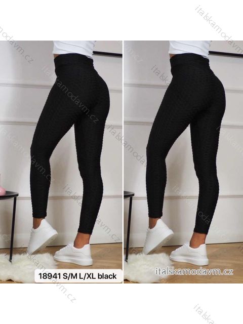 Legíny dlhé dámske (S-XL) TURECKÁ MÓDA TMWL2118941A/DR L čierna