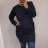 Šaty klasik teplé dlouhý rukáv dámské (2XL ONE SIZE) ITALSKÁ MÓDA IM321534/DR ČERVENÁ
