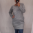 Šaty klasik teplé dlouhý rukáv dámské (2XL ONE SIZE) ITALSKÁ MÓDA IM321534/DR ČERVENÁ