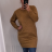 Šaty klasik teplé dlouhý rukáv dámské (2XL ONE SIZE) ITALSKÁ MÓDA IM321534/DR ČERVENÁ