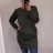 Šaty klasik teplé dlouhý rukáv dámské (2XL ONE SIZE) ITALSKÁ MÓDA IM321534/DR ČERVENÁ