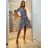 Šaty carmen žabičkované dámské (S/M ONE SIZE) ITALSKÁ MÓDA IMM21803/DR S/M Žlutá