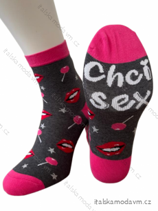 Ponožky slabé veselé chci sex dámské (35-37,38-40) POLSKÁ MÓDA DPP22SB001433A