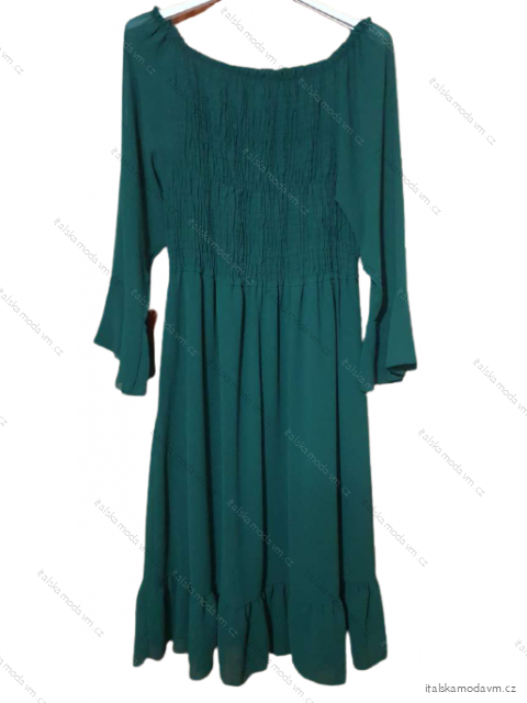 Šaty dlhý rukáv dámske nadrozmer (XL/2XL ONE SIZE) TALIANSKA MÓDA IMWQ21238
