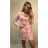 Šaty elegantní košilové dlouhý rukáv dámské (S/M ONE SIZE) ITALSKÁ MÓDA IMWK21398/DR červená