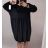 Šaty sametové dlouhý rukáv dámské nadrozměr (4XL/5XL ONE SIZE) ITALSKÁ MÓDA IMWQ21187/DR 5XL zelená