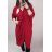 Šaty oversize maxi dlouhý rukáv dámské (2XL/3XL ONE SIZE) ITALSKá MóDA IMWD2120148/dr čierna 2XL / 3XL ONE SIZE