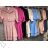 Šaty košilové 3/4 dlouhý rukáv dámské (S/M ONE SIZE) ITALSKá MóDA IMWD212596 starorůžová