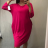 Šaty klasik dlhý rukáv dámske (XL/XXL ONE SIZE) TALIANSKÁ MÓDA IM321410/DR XL/XXL svetlo ružová