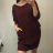 Šaty klasik dlhý rukáv dámske (XL/XXL ONE SIZE) TALIANSKÁ MÓDA IM321410/DR XL/XXL svetlo ružová