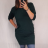 Šaty klasik krátky rukáv dámske (2XL/3XL/4XL) TALIANSKÁ MÓDA IM321245 / DUR smaragdová