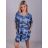 Šaty dlouhý rukáv dámské nadrozměr maskáč (2XL/3XL ONE SIZE) ITALSKÁ MÓDA IMLI21043/DR Khaki 2XL/3XL ONE SIZE