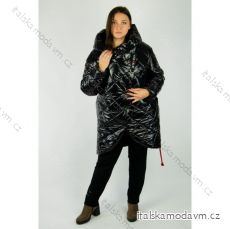 Kabát zimní s kapucí dámský nadrozměr (M-L-XL-2XL-3XL-4XL) POLSKÁ MÓDA PMLG21AGATA