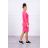 Sukienka Classical różowy neon