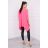 Bluzka oversize różowy neon