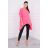 Bluzka oversize różowy neon
