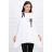 Bluza oversize z asymetrycznymi bokami biała