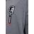 Bluza oversize z asymetrycznymi bokami grafitowa