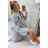 Bluza oversize z asymetrycznymi bokami szara