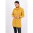 Sweter z golfem musztardowy
