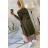 Narzutka z kapturem oversize khaki