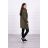 Tunika z kopertowym przodem Oversize khaki