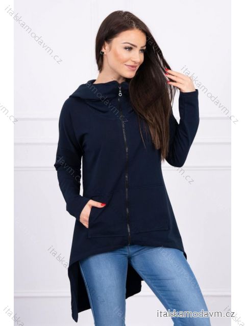 Mikina s delší záda Nadměrně šedá