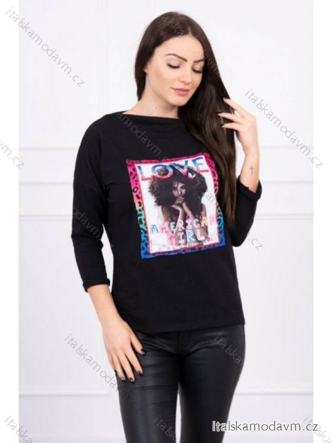 Americká grafická blúzka S / M - L / XL