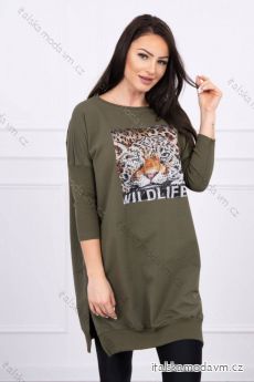Šaty s grafikou Wildlife Plus Size graphite