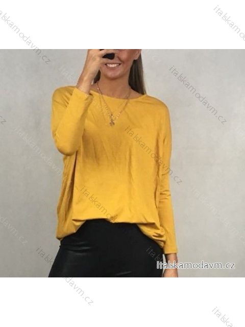 Tričko alá tunika dlhý rukáv dámske (uni M / L) ITALY MODA IM519551