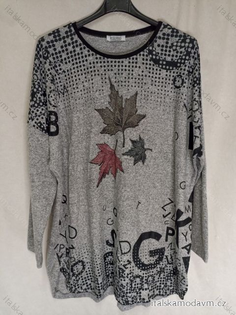 Tunika teplá dlouhý rukáv dámská nadrozměr (4XL/5XL ONE SIZE)TURECKÁ MODA TME22002/DR