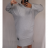 Šaty dlouhý rukáv s kapucí dámské (2xl/3xl ONE SIZE) ITALSKÁ MODA IM421588/DR Černá 2XL/3XL ONE SIZE