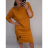 Šaty dlouhý rukáv s kapucí dámské (2xl/3xl ONE SIZE) ITALSKÁ MODA IM421588/DR Černá 2XL/3XL ONE SIZE