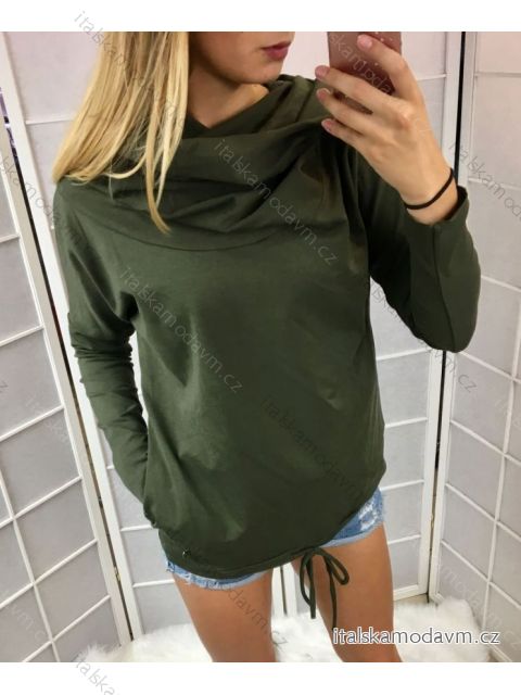 Mikina goler s límcem tenká dámská  (uni s-l) ITALSKÁ MODA IM518194-1