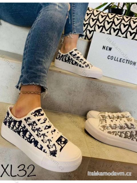 Topánky tenisky dámske (36-41) WSHOES OBUV OBE21XL32B čierna 38