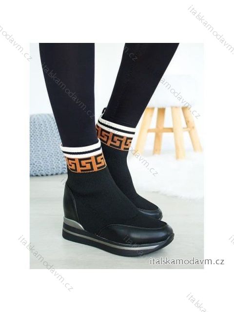 Botasky nadkotníkové dámské (36-41) WSHOES OBUV OB220570 Černá 37
