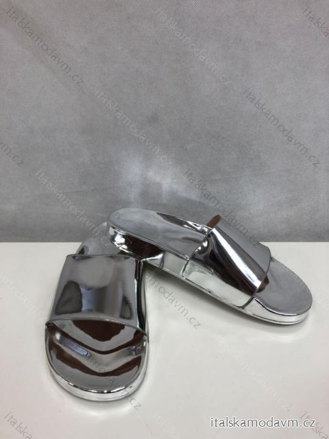 Papuče dámske (36-41) ZY383-011/DR 37 strieborná
