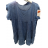 Šaty riflové volnočasové krátký rukáv dámské nadrozměr (M/L/XL ONE SIZE) ITALSKÁ MÓDA IM722148