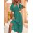 Šaty dlouhé elegantní letní krátký rukáv dámské (S/M ONE SIZE) ITALSKÁ MÓDA IMD22340