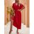 Šaty dlouhé elegantní letní krátký rukáv dámské (S/M ONE SIZE) ITALSKÁ MÓDA IMD22340