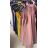 Šaty elegantní letní bez rukávů dámské (S/M ONE SIZE) ITALSKÁ MÓDA IMM2253209 bílá S/M