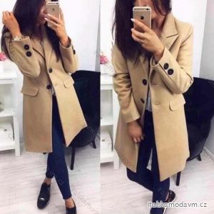 Kabát flaušový dlouhý dámský (S-M-L-XL) ITALSKÁ MÓDA IMD211106/1KS