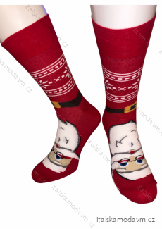 Ponožky vánoční veselé slabé dámské pánské chlapecké (36-40, 41-43, 44-46) POLSKÁ MÓDA DPP21089