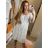 Šaty krajkové carmen krátký rukáv dámské (M/XL ONE SIZE) ITALSKÁ MÓDA IMD22162