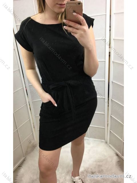 Šaty sportovní dámske (S/M ONE SIZE) ITALSKÁ MODA IMC21176IMD/DR S/M tmavě růžová