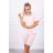 Komplet top+legginsy pudrowy róż